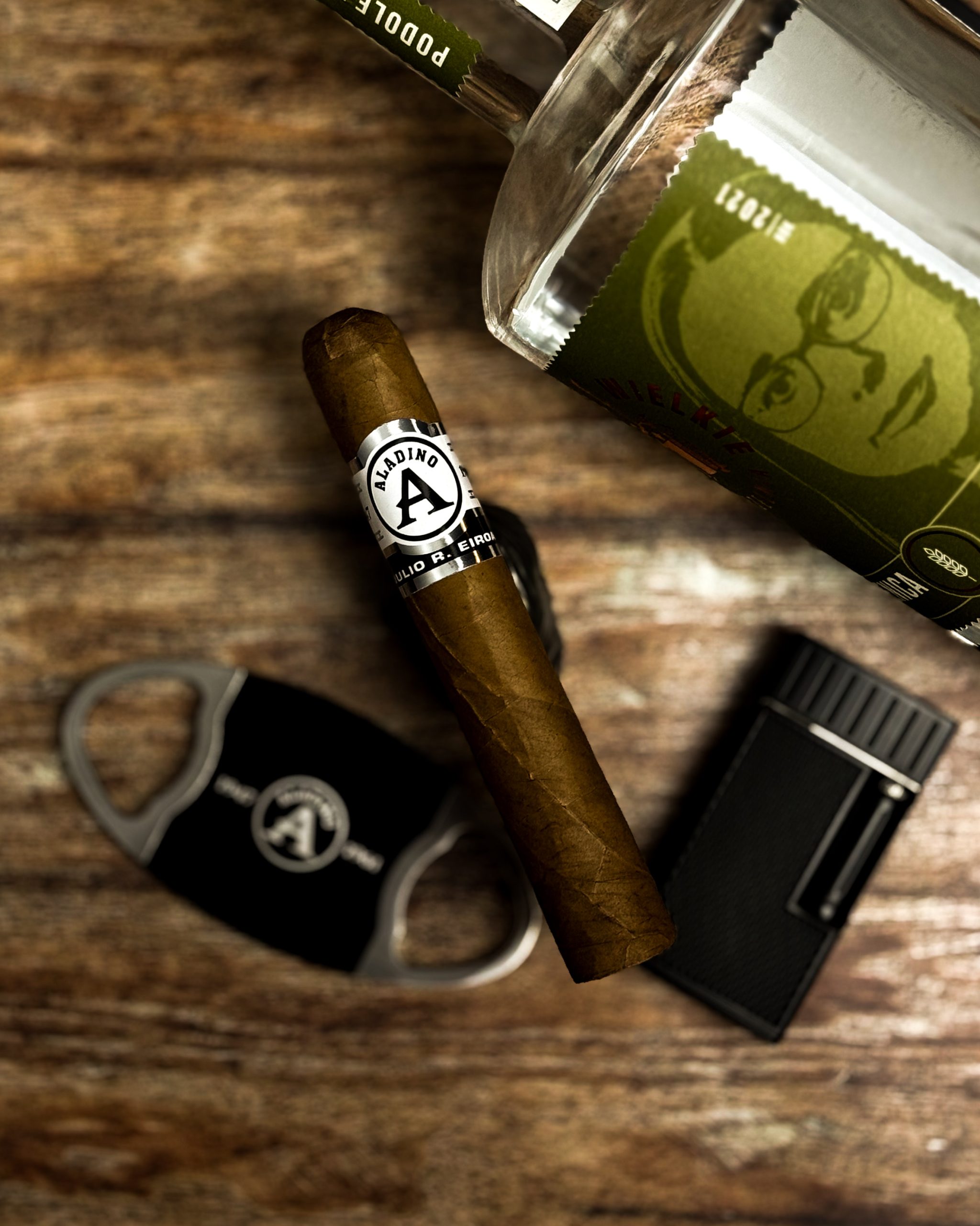 Cigar Aladino Connecticut Robusto Polski Aficionado